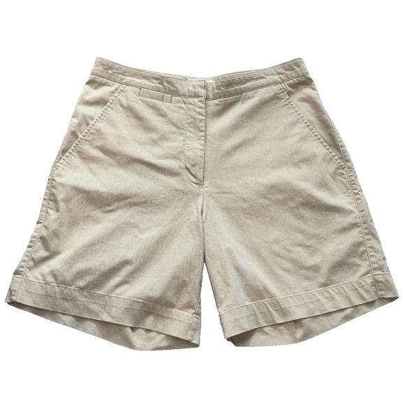 Nike Golf Dri Fit Shorts‎ Women's Size Small Beige Slash Pockets Active Sport - Picture 1 of 10